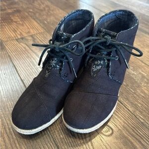 Toms Wedge Booties, Women’s Size 7